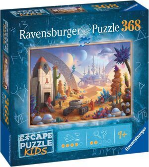 Ravensburger Escape Kids:Space Storm Strike 368 Piece Jigsaw Puzzle for Kids NIB